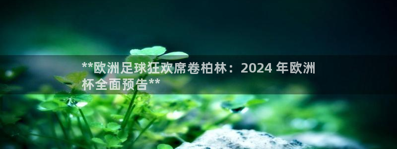 放心购买足球平台|**欧洲足球狂欢席卷柏林：2024 年欧洲
杯全面预告**