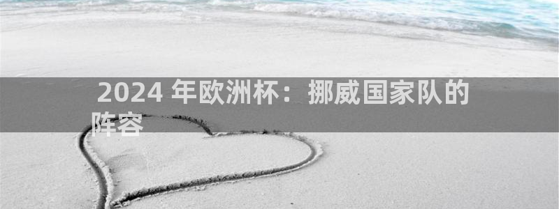 welcome欧洲杯| 2024 年欧洲杯：挪威国家队的
阵容